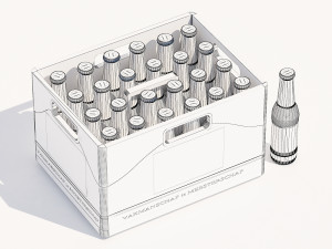 Soda beer storage basket Cola storage box Wine utensils Wine box Storage wine box Model 3D