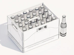 Soda beer storage basket Cola storage box Wine utensils Wine box Storage wine box 3D Model