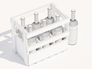 Soda beer storage basket Cola storage box Wine utensils Wine box Storage wine box 3Dモデル