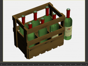 Soda beer storage basket Cola storage box Wine utensils Wine box Storage wine box 3Dモデル