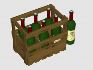 Soda beer storage basket Cola storage box Wine utensils Wine box Storage wine box 3Dモデル