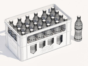 Soda beer storage basket Cola storage box Wine utensils Wine box Storage wine box Modelo 3D
