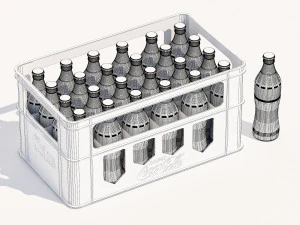 Soda beer storage basket Cola storage box Wine utensils Wine box Storage wine box 3D Model