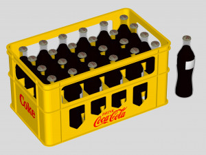 Soda beer storage basket Cola storage box Wine utensils Wine box Storage wine box Modelo 3D
