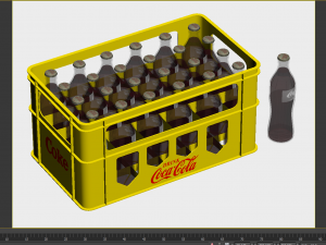 Soda beer storage basket Cola storage box Wine utensils Wine box Storage wine box Modelo 3D