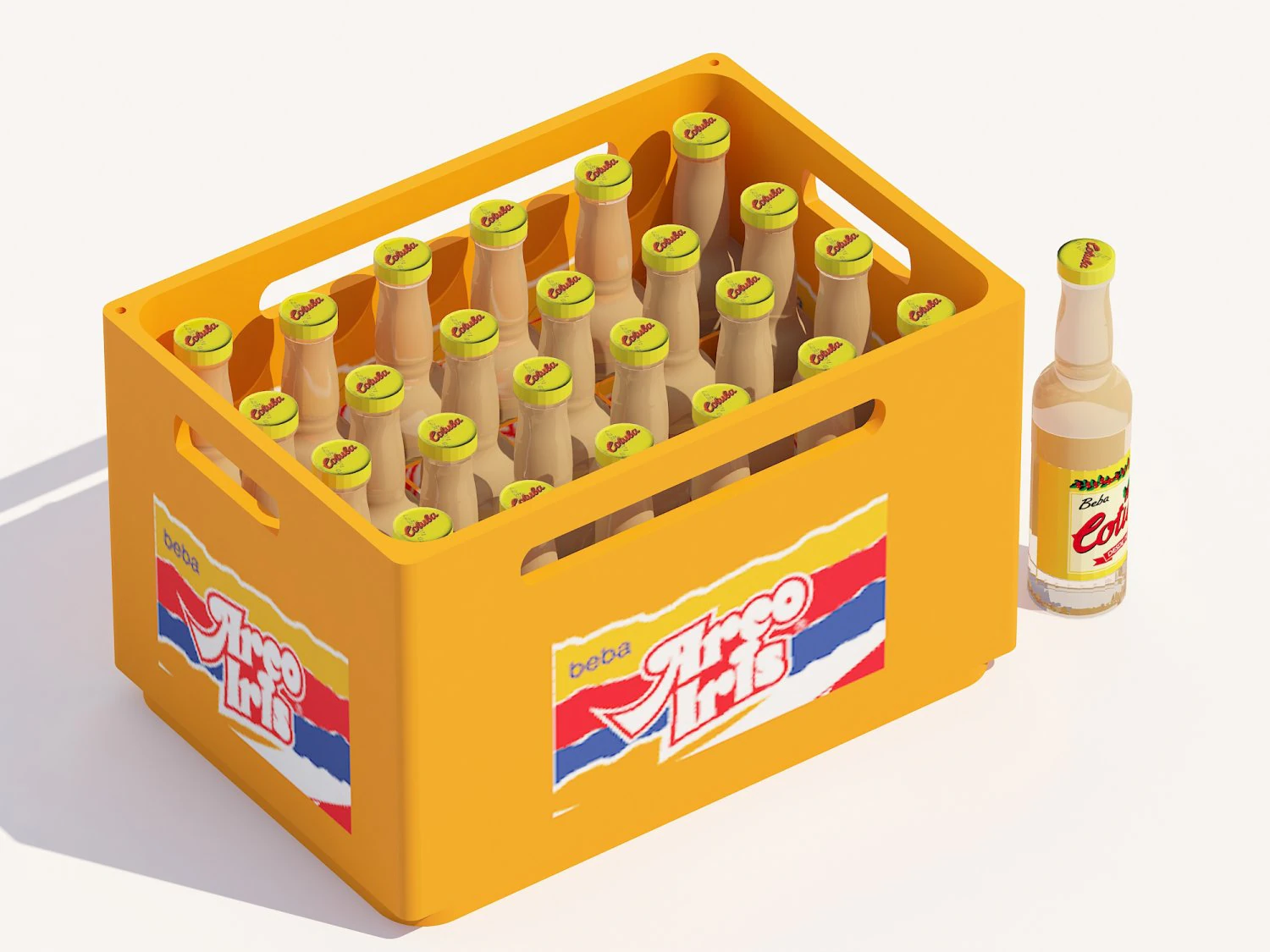 Soda beer storage basket Cola storage box Wine utensils Wine box Storage wine box 3D Model .c4d .max .obj .3ds .fbx .stl .blend 