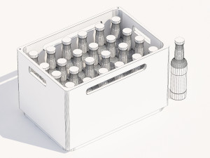 Soda beer storage basket Cola storage box Wine utensils Wine box Storage wine box 3D 모델