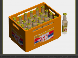 Soda beer storage basket Cola storage box Wine utensils Wine box Storage wine box 3D 모델
