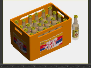 Soda beer storage basket Cola storage box Wine utensils Wine box Storage wine box 3D Model