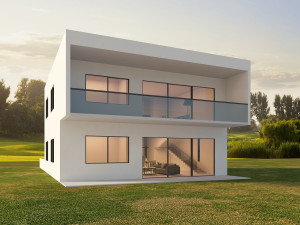 Modern Homestay Homestead Modern Villa Nordic Furniture Combination Modello 3D