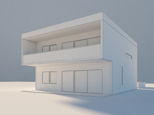 Modern Homestay Homestead Modern Villa Nordic Furniture Combination Modello 3D