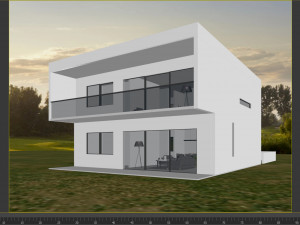 Modern Homestay Homestead Modern Villa Nordic Furniture Combination Modello 3D