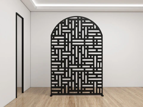 Французька старовинна ширма середини сторіччя 3D Модель