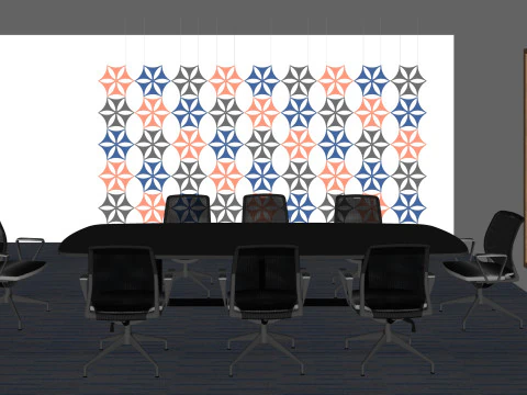 Office movable partitions Screen Simple partitions Office screens Office partitions Conference room 3D Model
