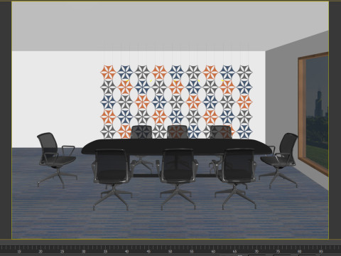 Office movable partitions Screen Simple partitions Office screens Office partitions Conference room Modèle 3D