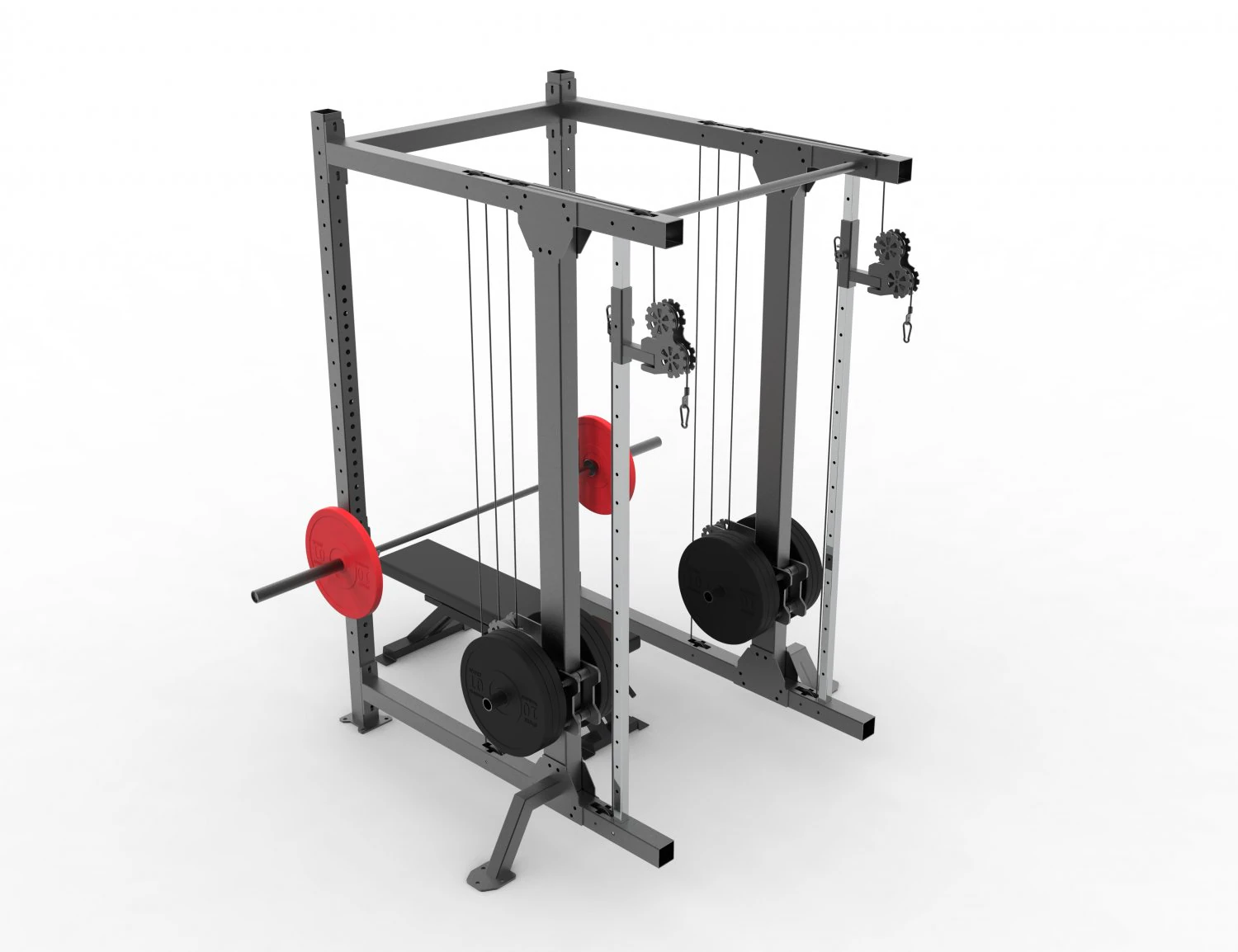 Power Rack ALLINONE 3D Model .c4d .max .obj .3ds .fbx .stl .blend 