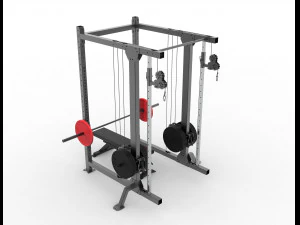 Power Rack ALLINONE 3D Model