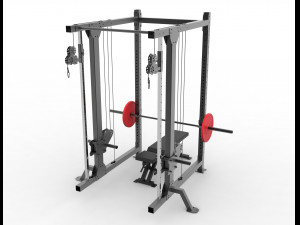 Power Rack ALLINONE 3D Model