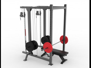 Power Rack ALLINONE 3D Model