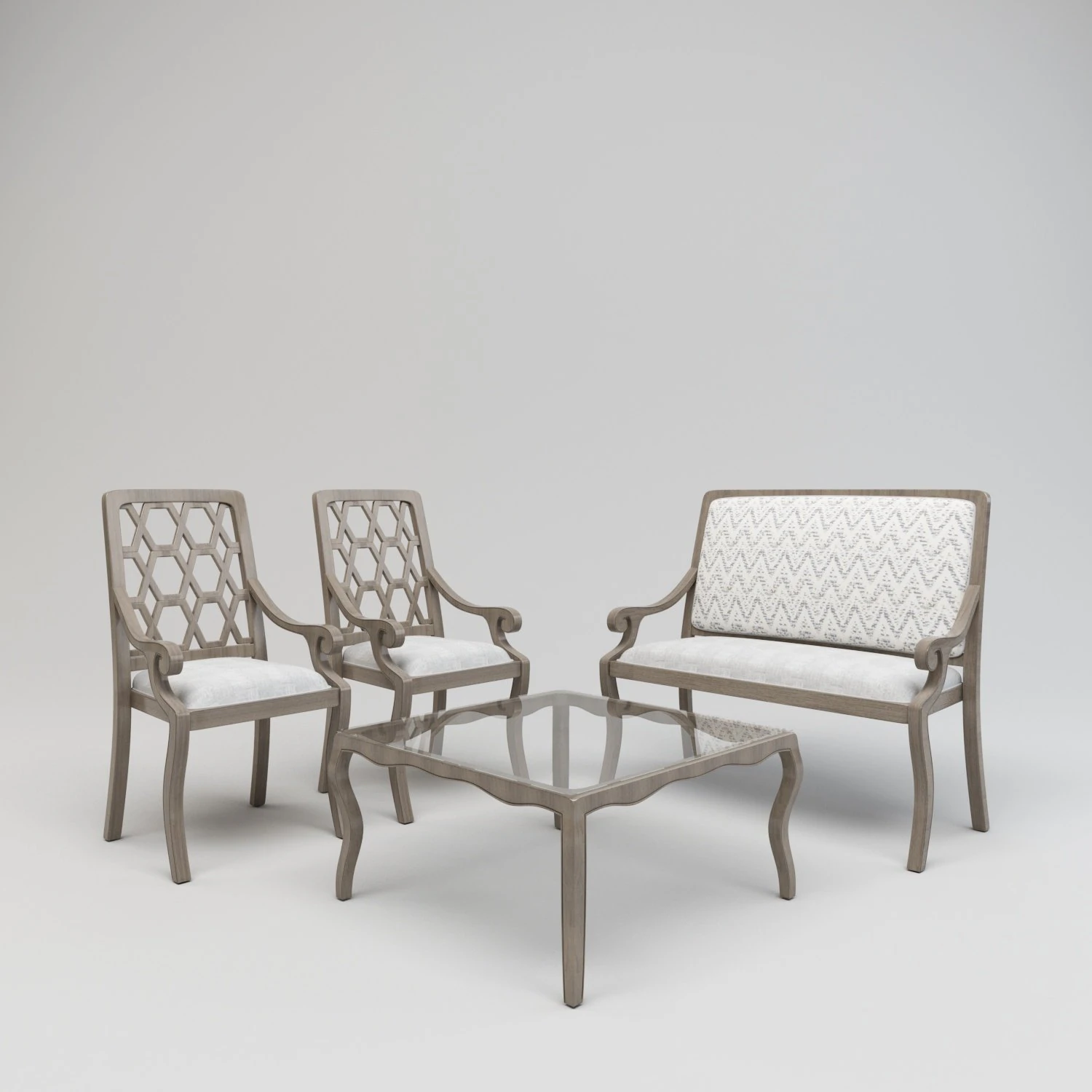 Chair set 3D Model .c4d .max .obj .3ds .fbx .stl .blend 
