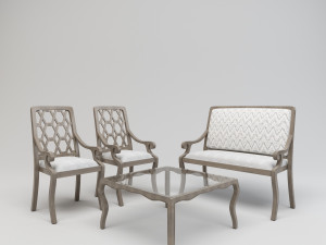 Chair set 3D 模型