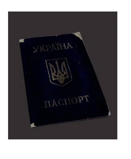 Passport of Ukraine 3D Model .c4d .max .obj .3ds .fbx .stl .blend 
