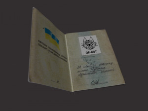 Passport of Ukraine Model 3D