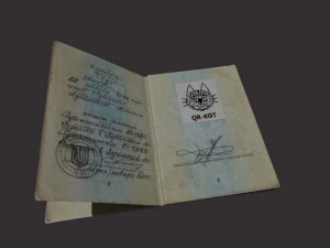 Passport of Ukraine 3D Model