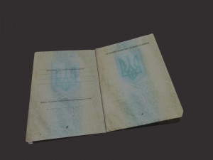 Passport of Ukraine Model 3D