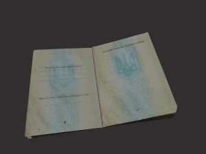 Passport of Ukraine 3D Model