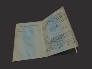 Passport of Ukraine Model 3D