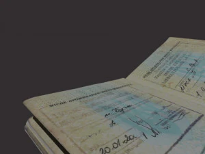 Passport of Ukraine 3D Model