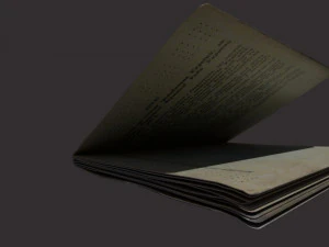 Passport of Ukraine 3D Model