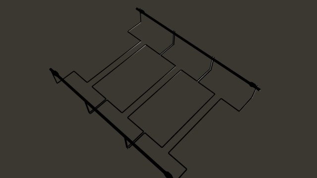 Metal glass holder 3D Модель .c4d .max .obj .3ds .fbx .stl .blend 