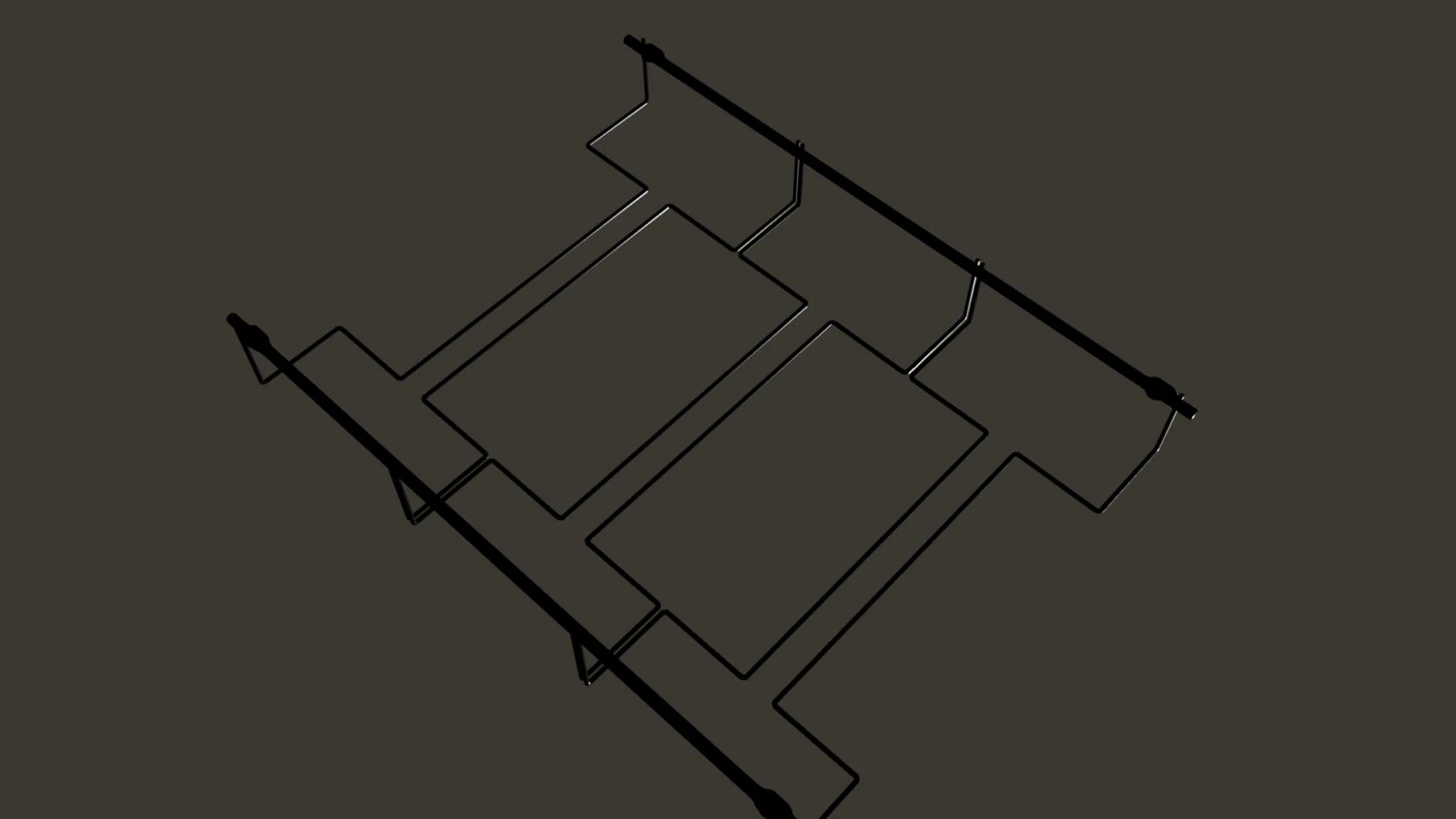 Metal glass holder 3D Model .c4d .max .obj .3ds .fbx .stl .blend
