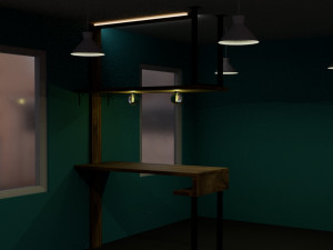 Bar table 3Dモデル