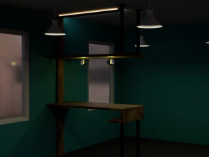 Bar table 3D Model