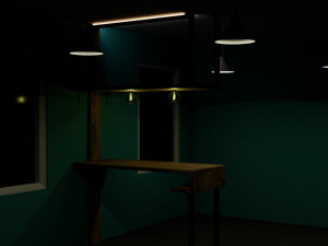Bar table 3Dモデル
