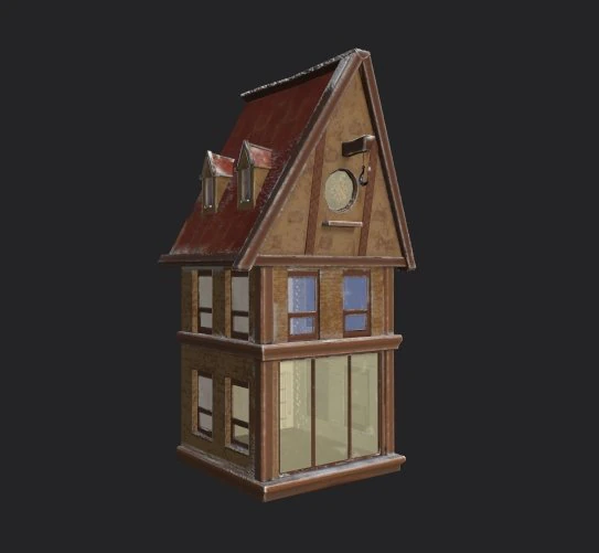 Haus 3D Model .c4d .max .obj .3ds .fbx .stl .blend 