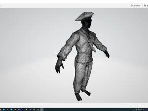 5Dollar Store Pirate 3D Model