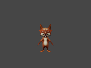 5Dollar Store Rigged Fat Fox 3D 模型
