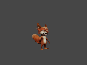 5Dollar Store Rigged Fat Fox 3D 모델