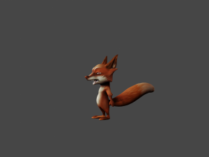 5Dollar Store Rigged Fat Fox 3D 모델