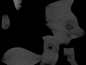 5Dollar Store Rigged Fat Fox 3D Model