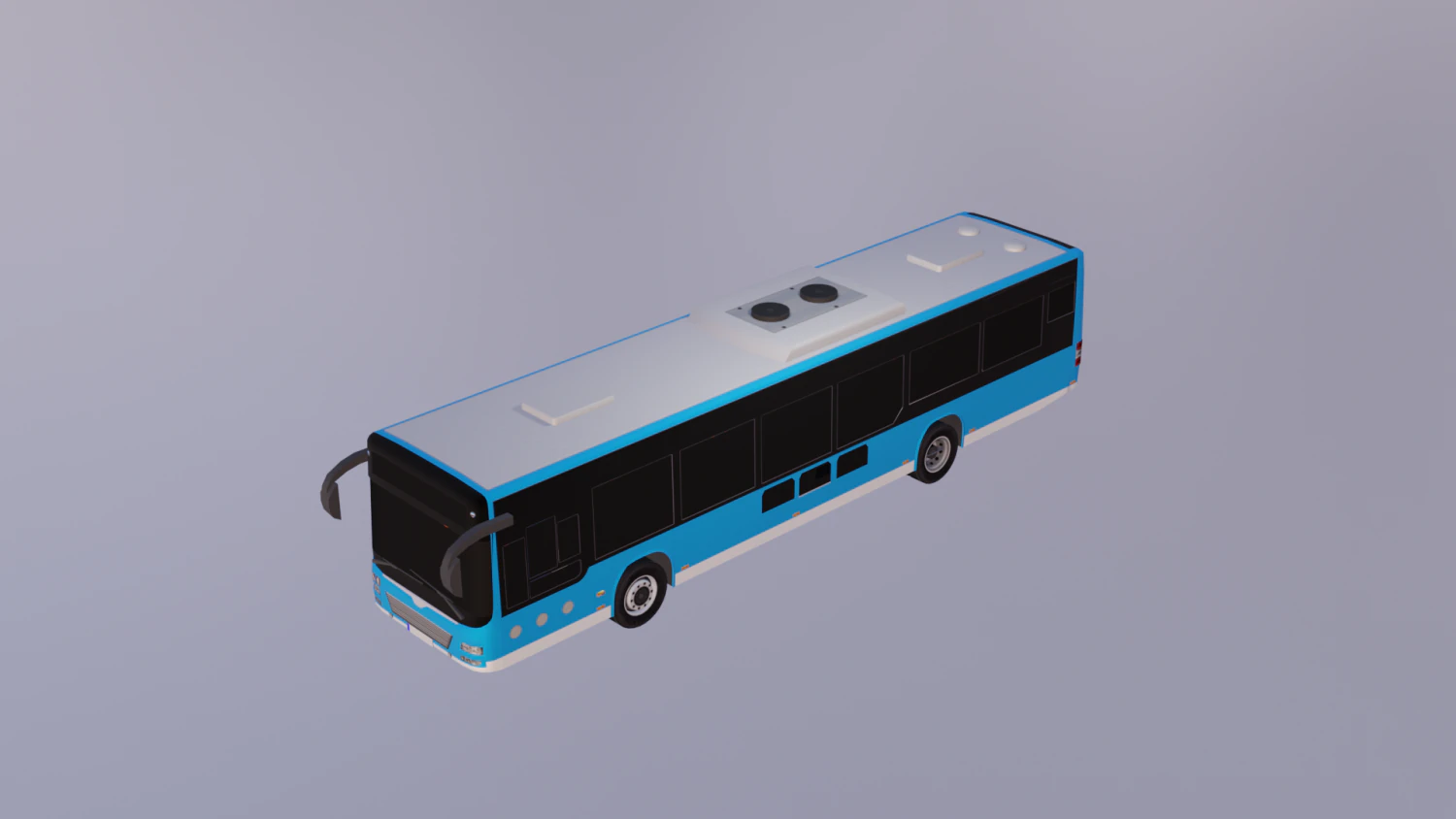 5Dollar Store Lowpoly bus 3D Model .c4d .max .obj .3ds .fbx .stl .blend 
