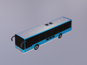 5Dollar Store Lowpoly bus Modelo 3D
