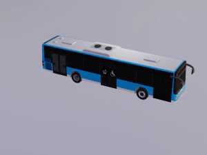 5Dollar Store Lowpoly bus 3D Model