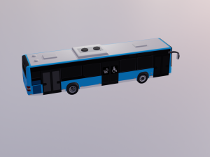 5Dollar Store Lowpoly bus 3Dモデル