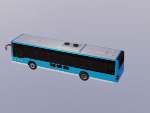 5Dollar Store Lowpoly bus 3Dモデル