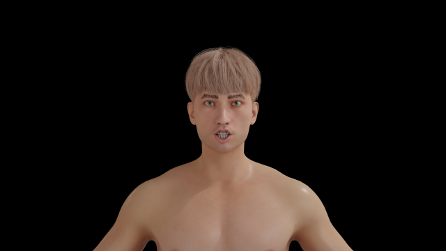 5Dollar Store Rigged ShapeKey Man Model 3D .c4d .max .obj .3ds .fbx .stl .blend 